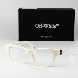 Off-White STYLE 7E Men Eyeglasses White Square OERJ07E STYLE 7E 0100